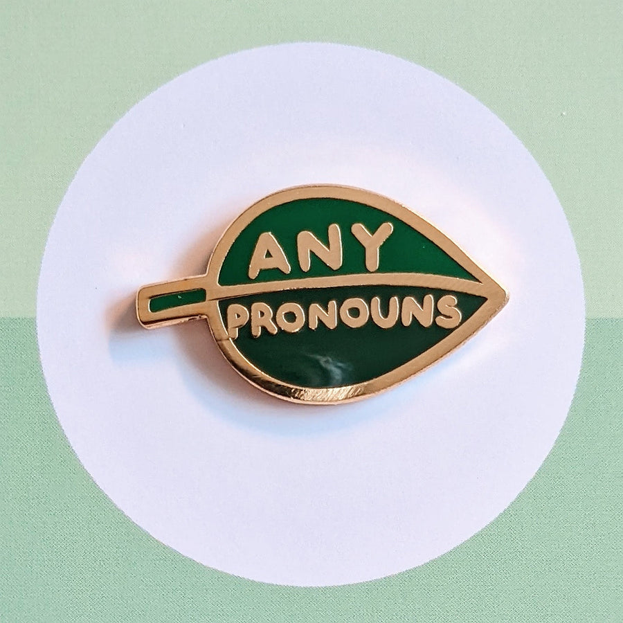 Pronoun Leaf Pen - Any Pronouns