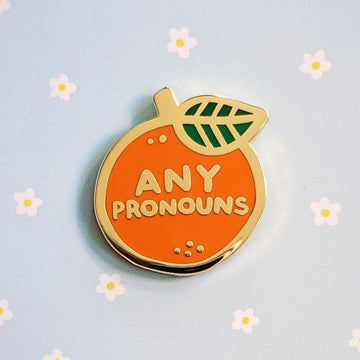 Pronoun Orange Pen - Any Pronouns