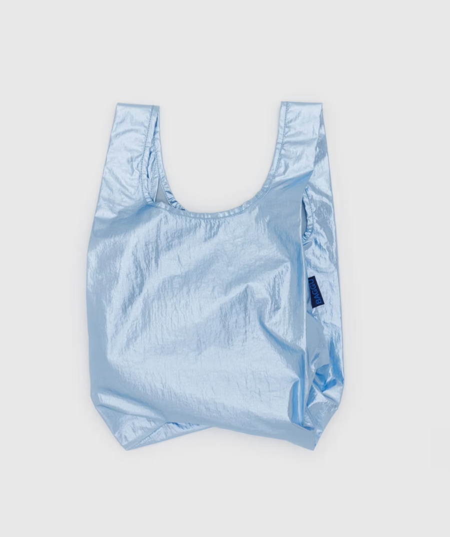 Baby Baggu in Metallic Light Blue