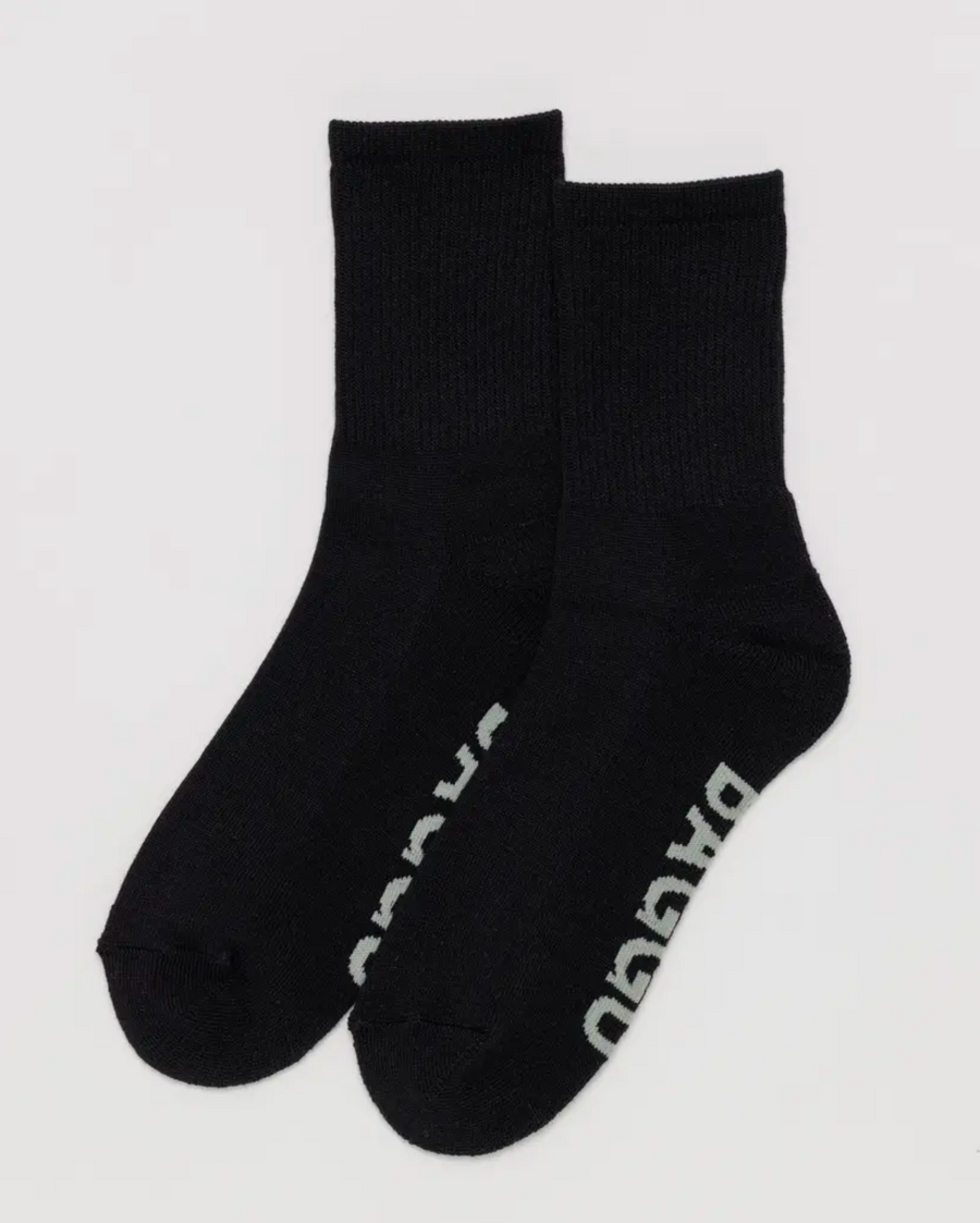 Ribbed Sock in Black