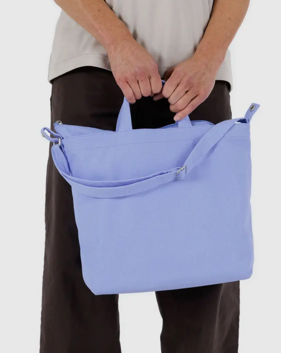 Horizontal Zip Duck Bag in French Blue