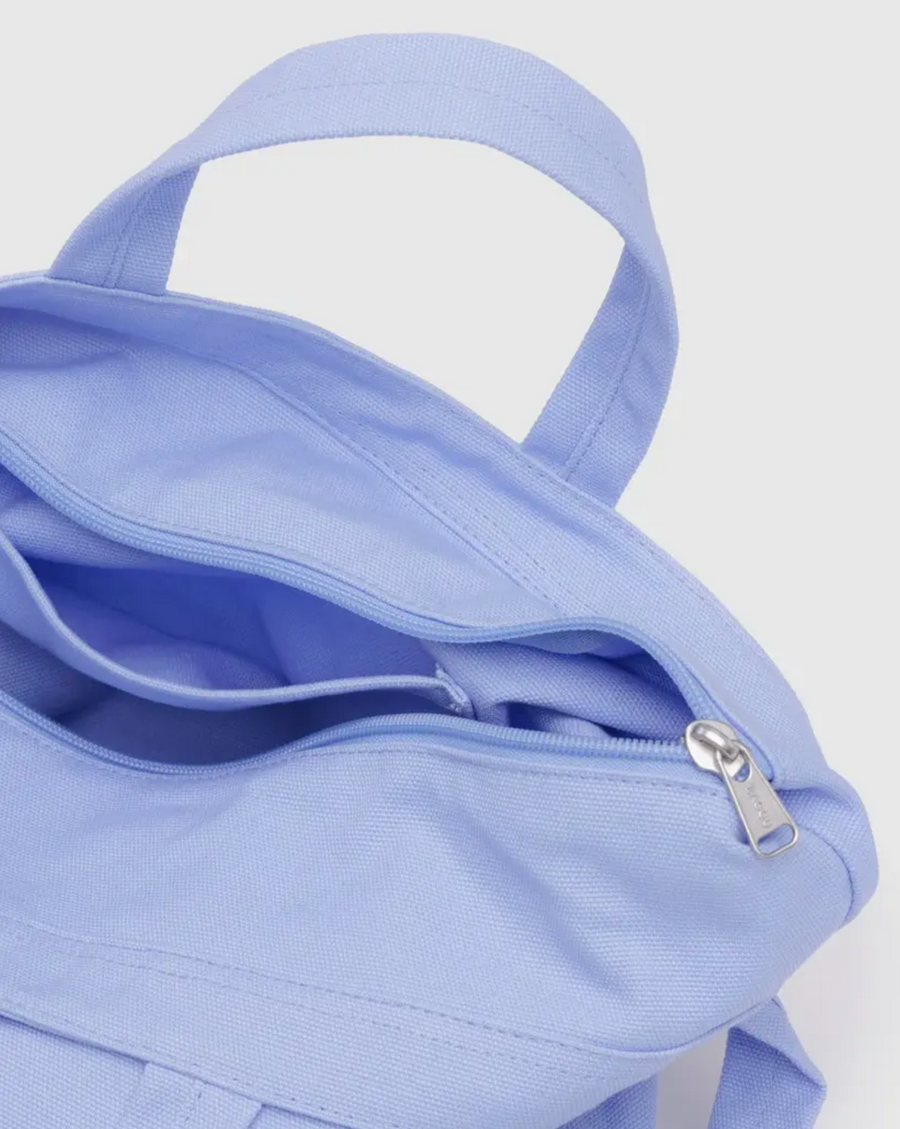 Horizontal Zip Duck Bag in French Blue