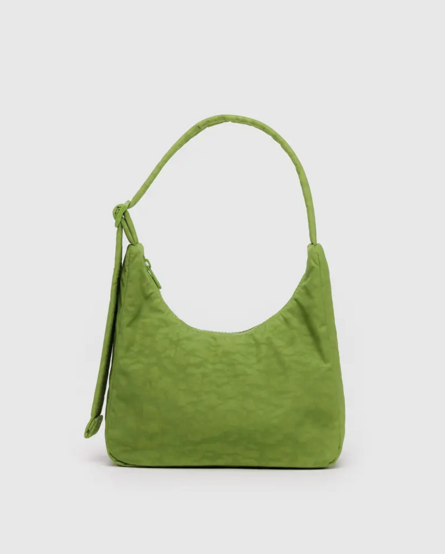 Mini Nylon Shoulder Bag in Green Juice