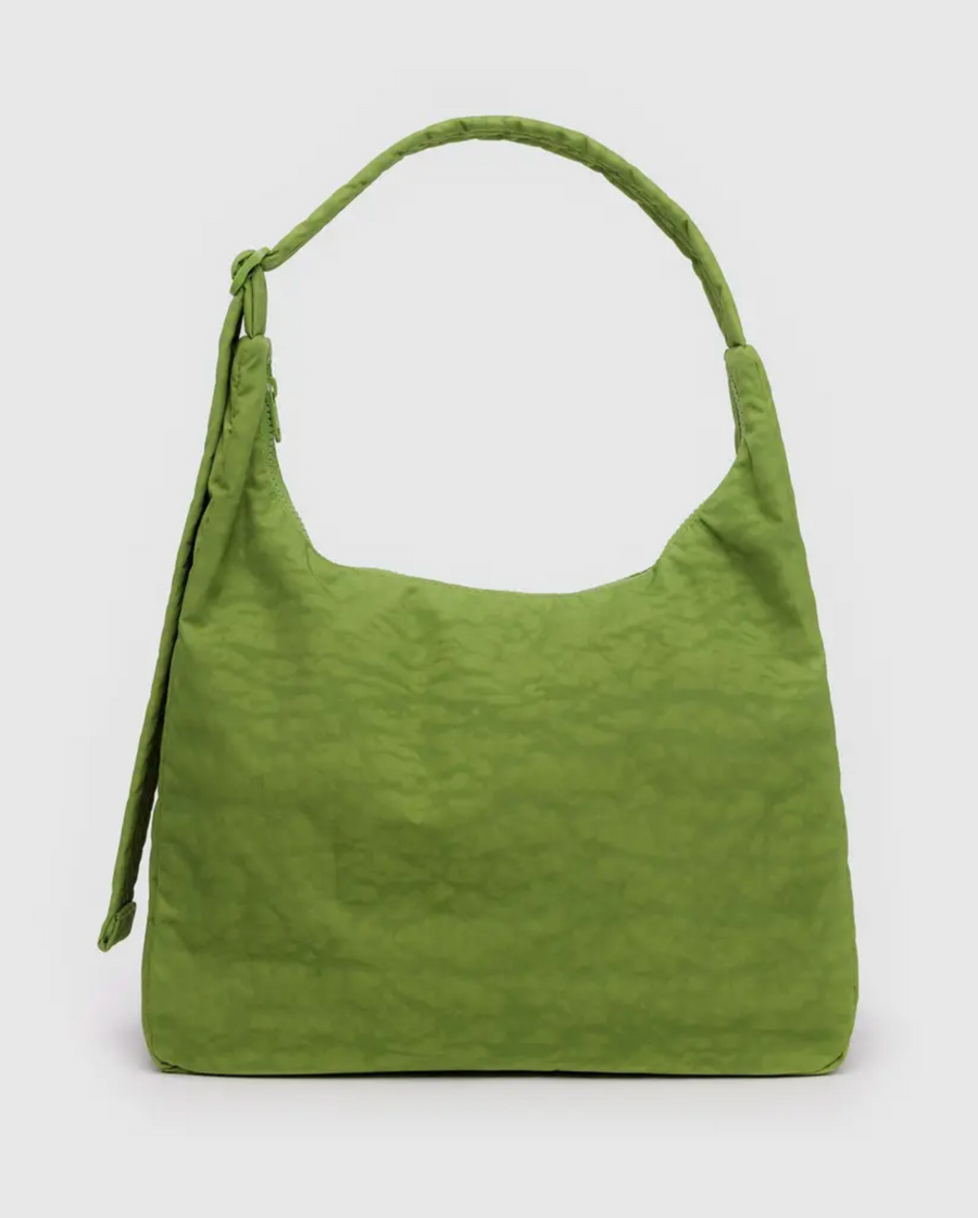 Nylon Shoulder Bag in Green Juice