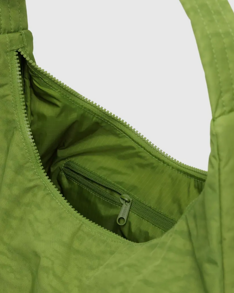 Nylon Shoulder Bag in Green Juice