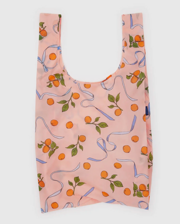 Big Baggu Reusable Bag in Apricots & Ribbons