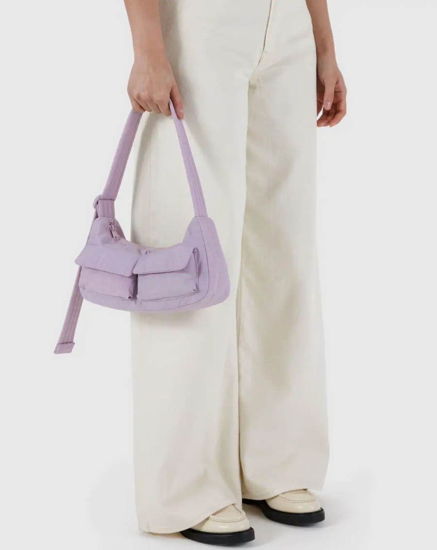 Cargo Shoulder Bag in Dusty Pink