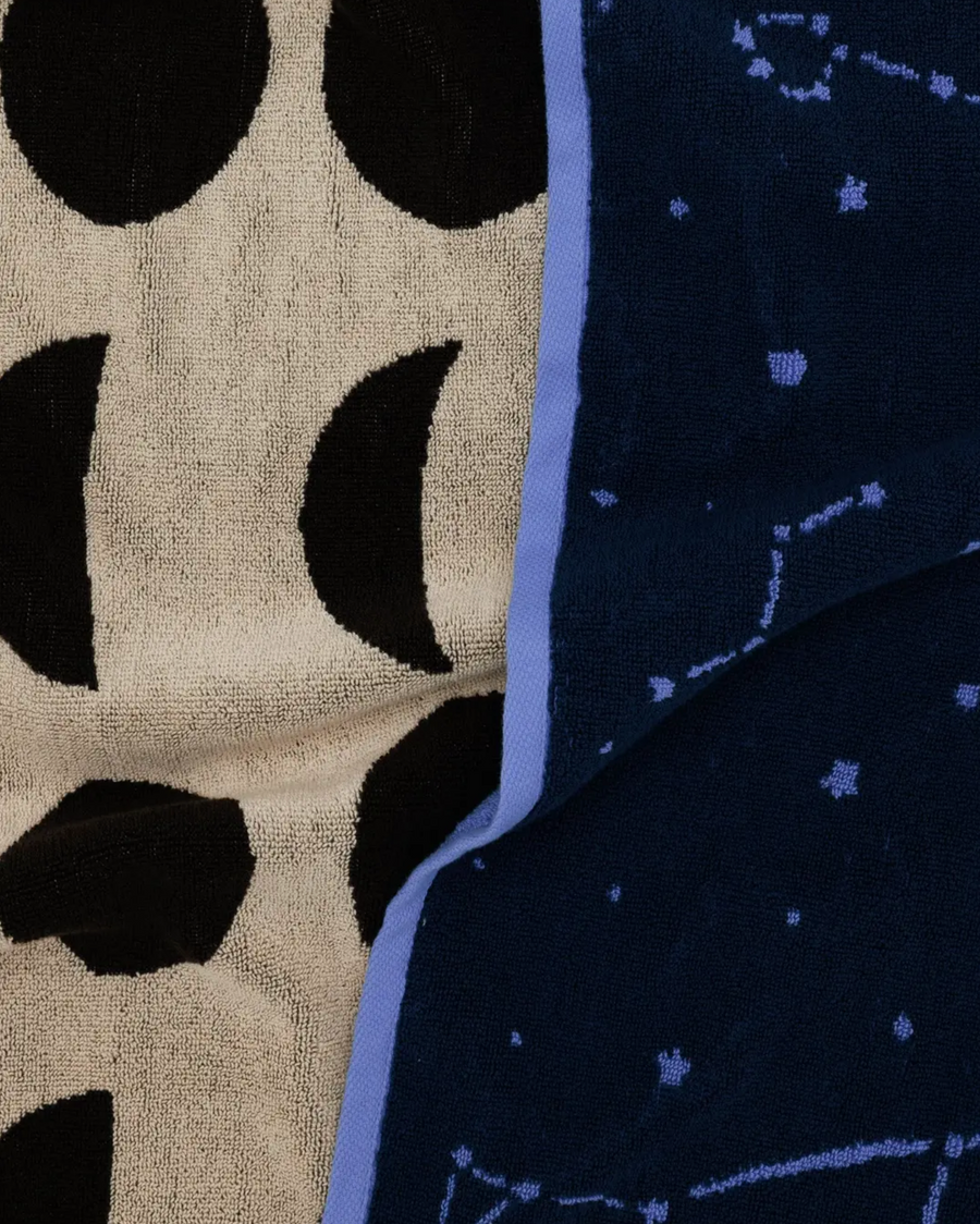 Hand Towel Set of 2 in Night Sky