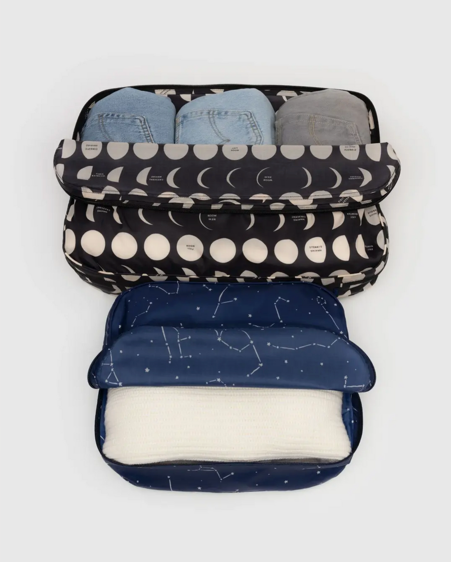 Large Packing Cube Set in Night Sky