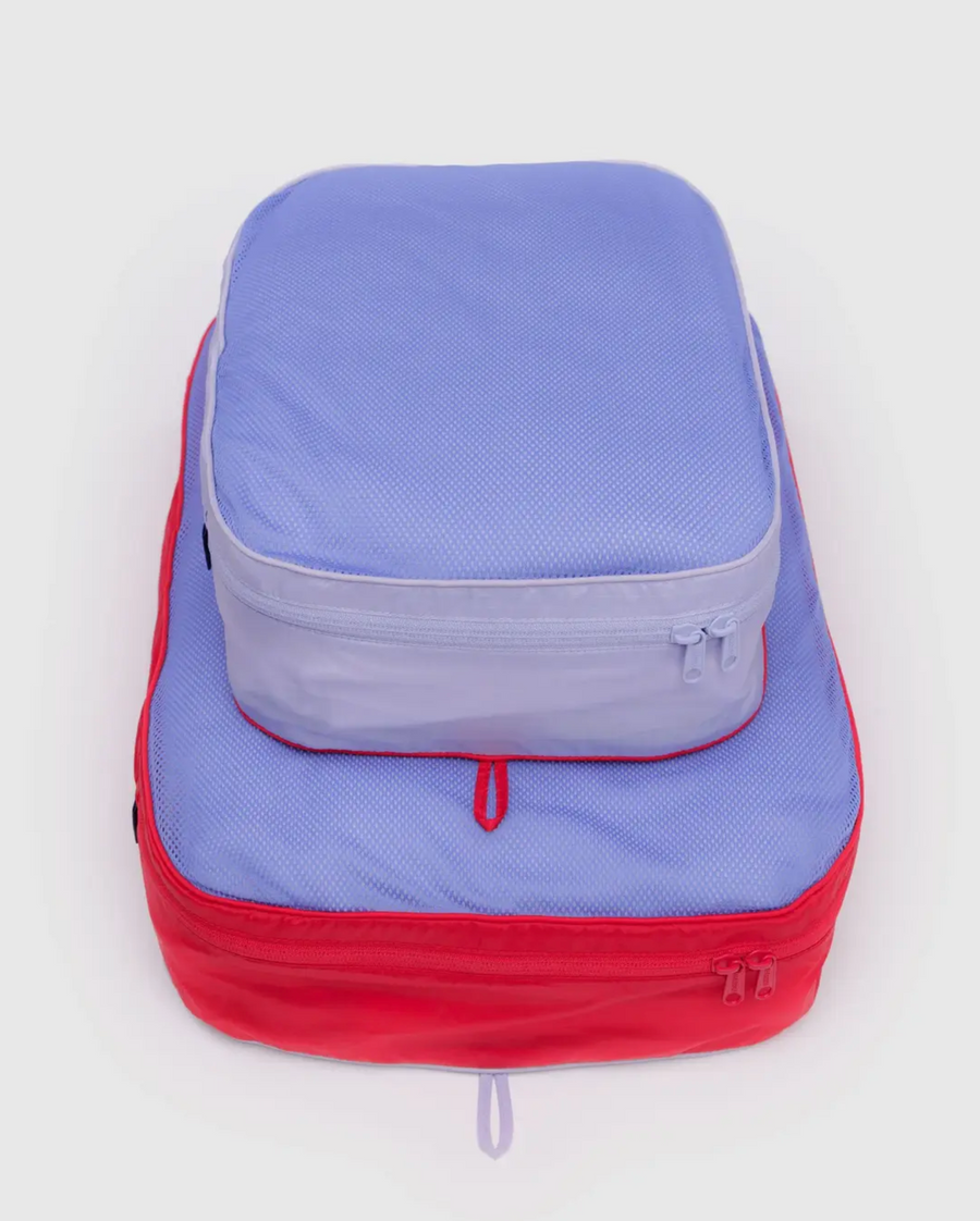 Large Packing Cube Set in Mesh Berry