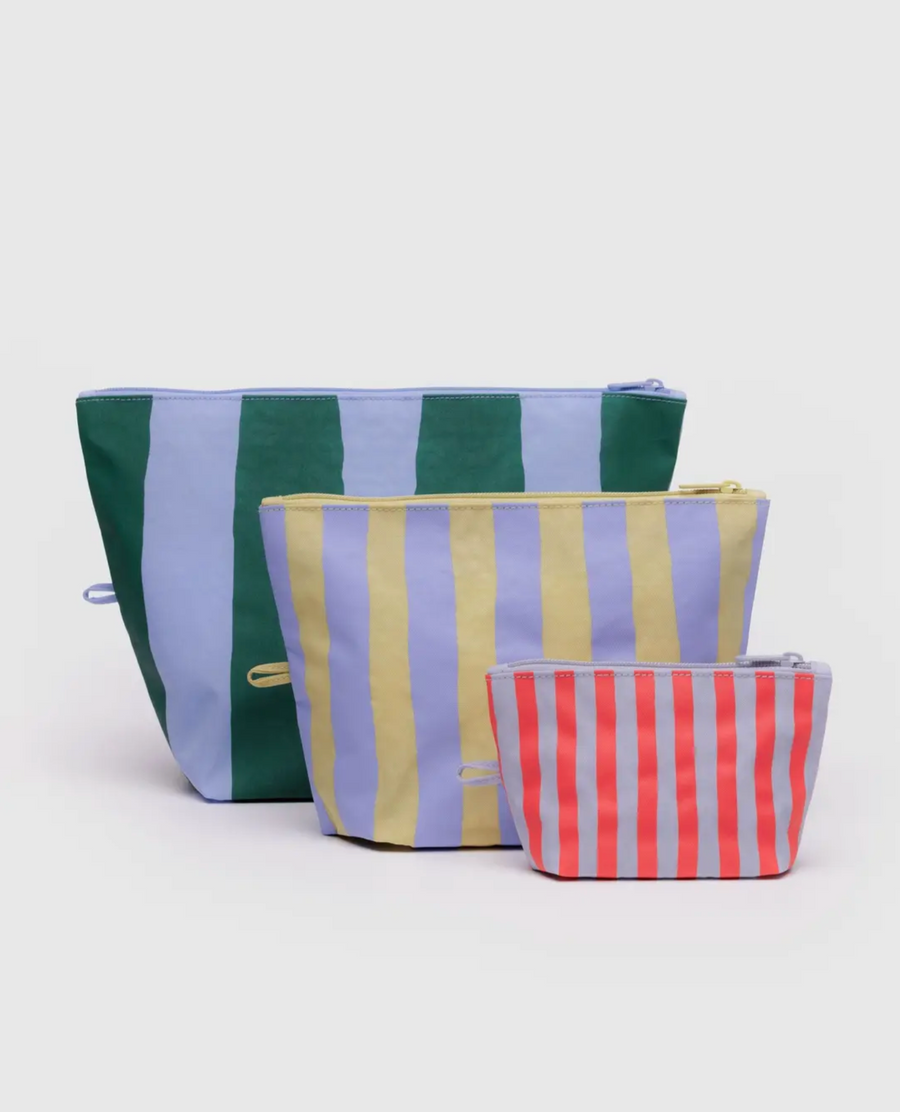 Go Pouch Set in Painted Stripe