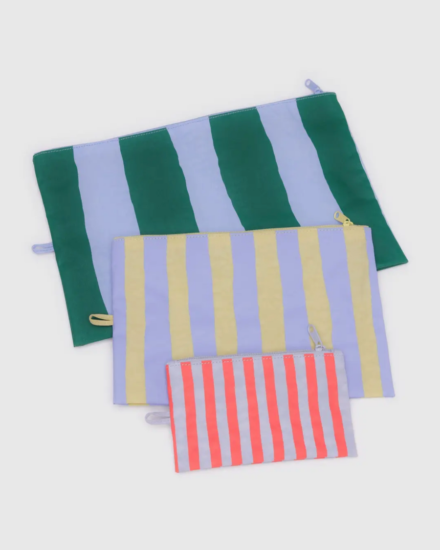 Go Pouch Set in Painted Stripe