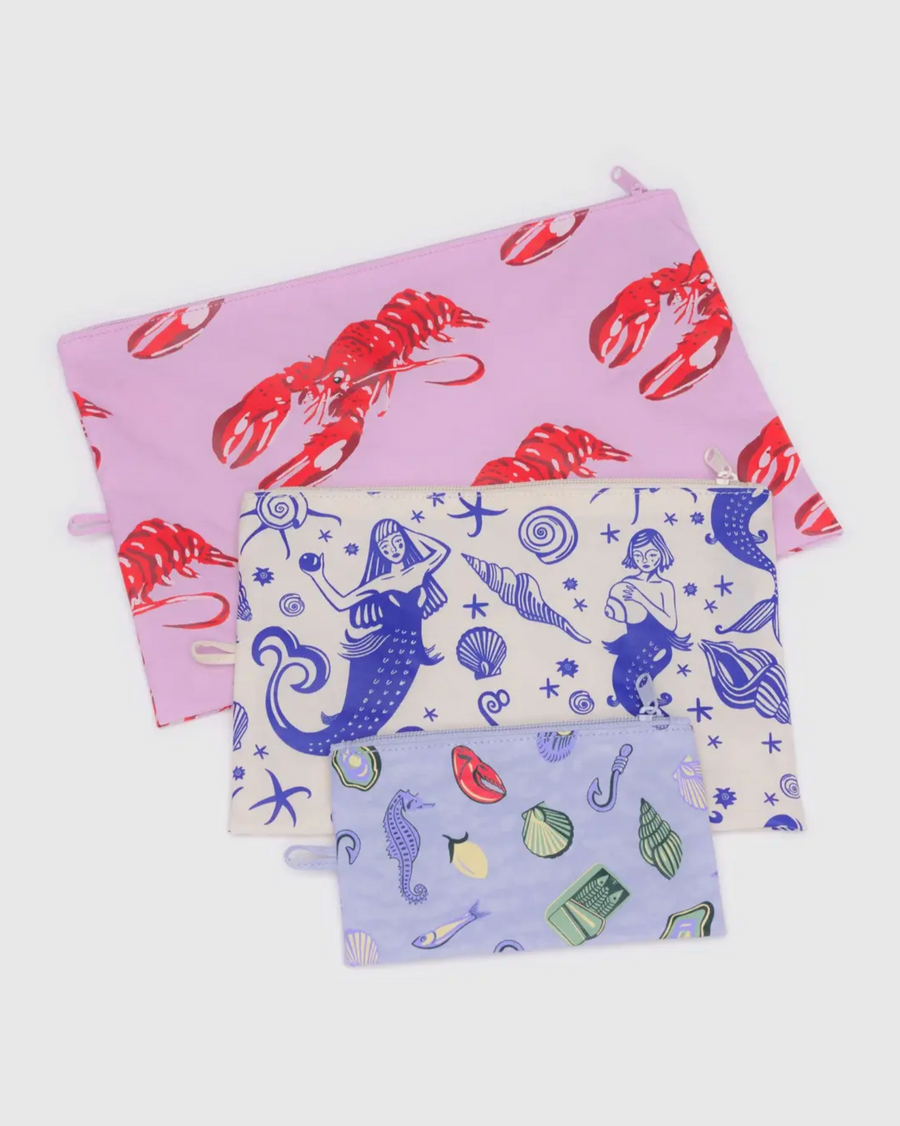 Go Pouch Set in Sea Creatures