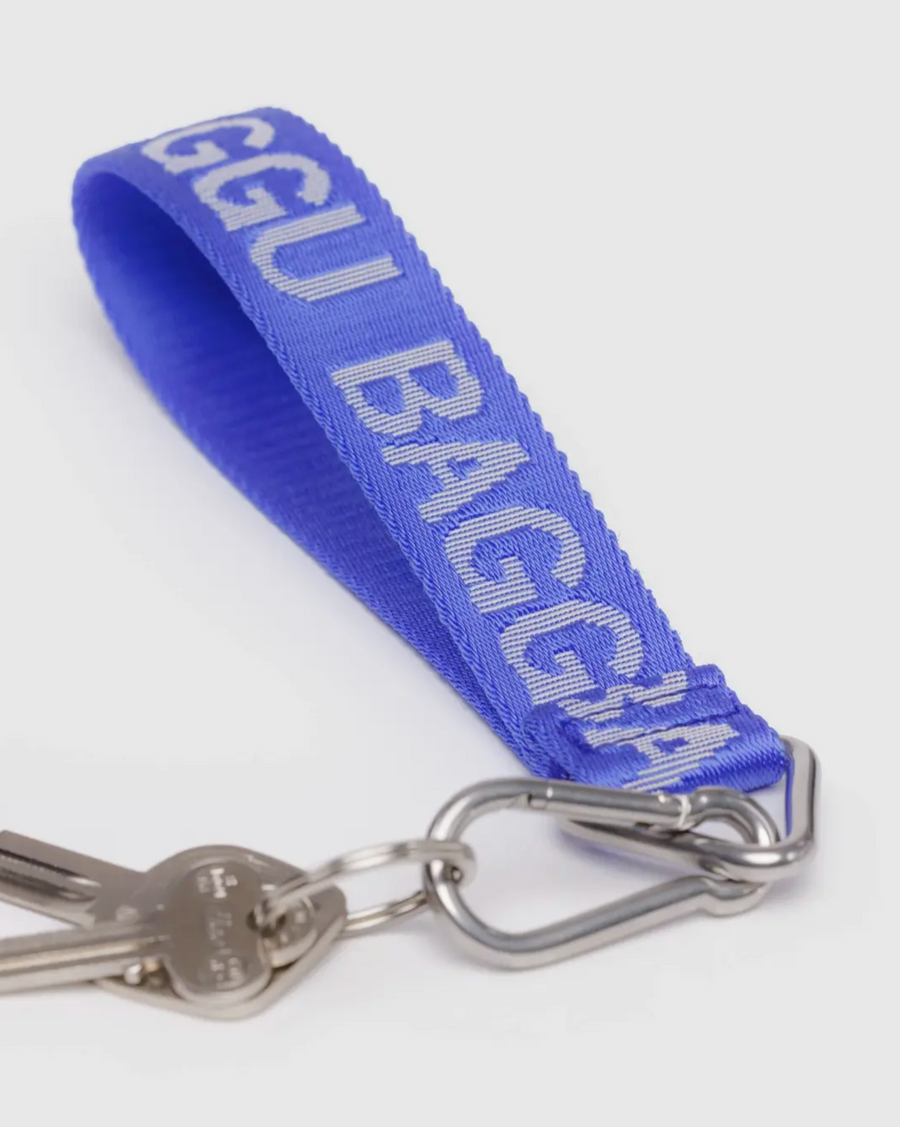 Baggu Logo Keychain in Royal Blue