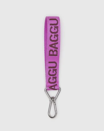 Baggu Logo Keychain inPink