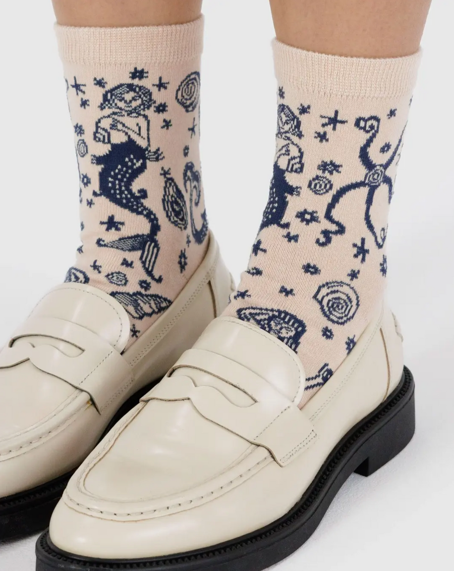 Crew Socks in Mermaid
