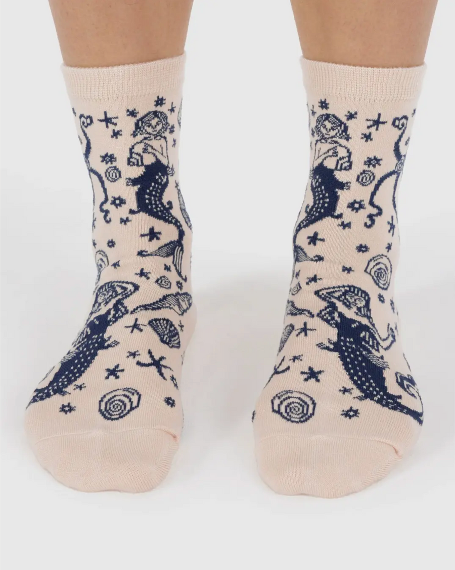 Crew Socks in Mermaid
