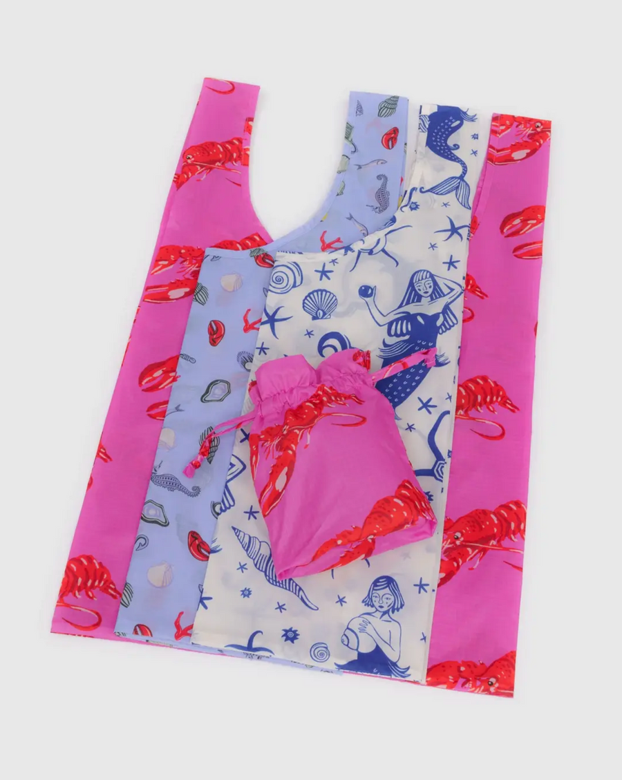 Standard Baggu Set of 3 in Sea Creatures