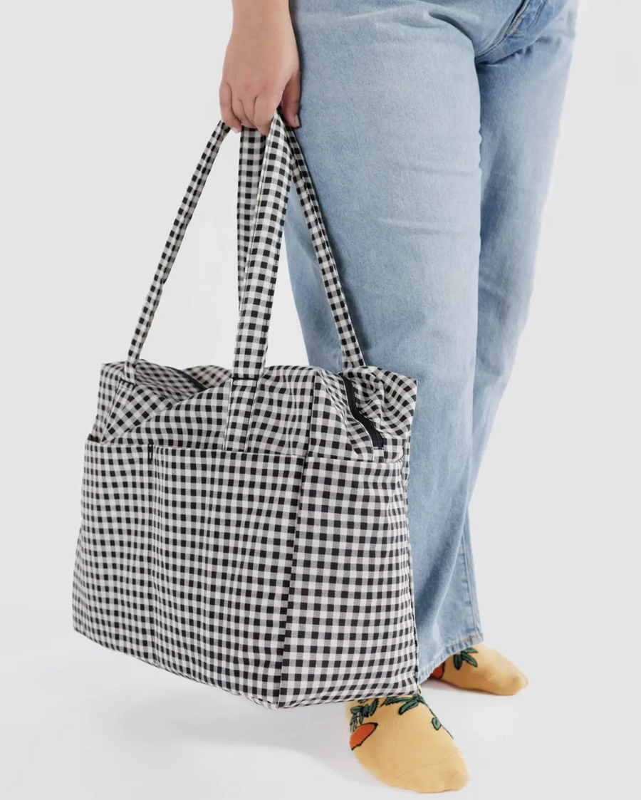 Cloud Carry-on Bag in Black & White Gingham