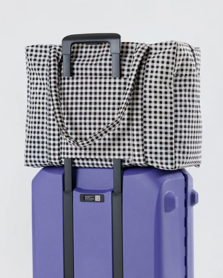 Cloud Carry-on Bag in Black & White Gingham