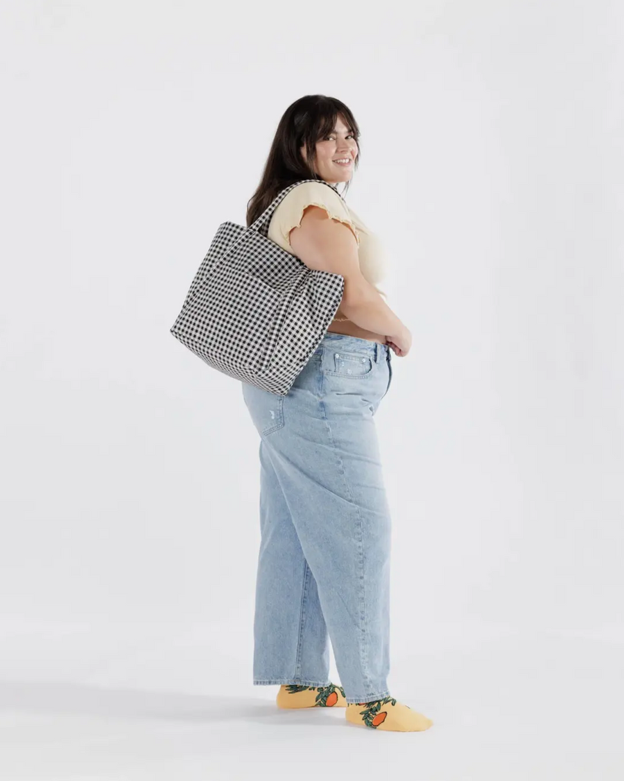 Cloud Bag in Black & White Gingham
