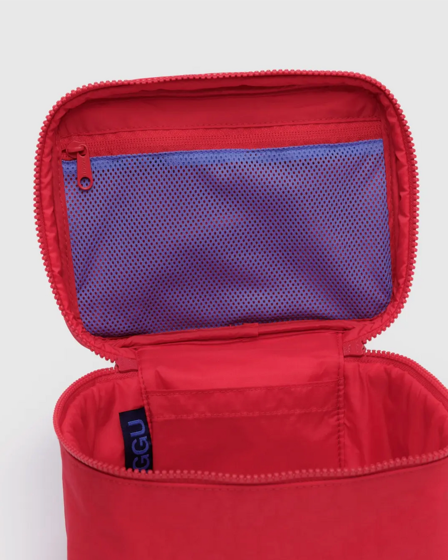 Large Cosmetic Case in Candy Apple