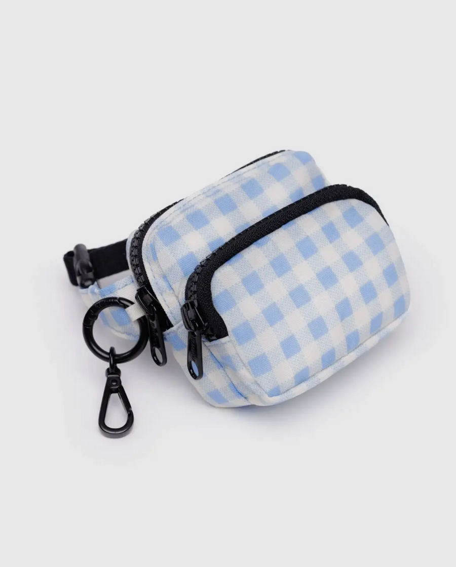 Fanny Pack Charm in Light Blue Gingham