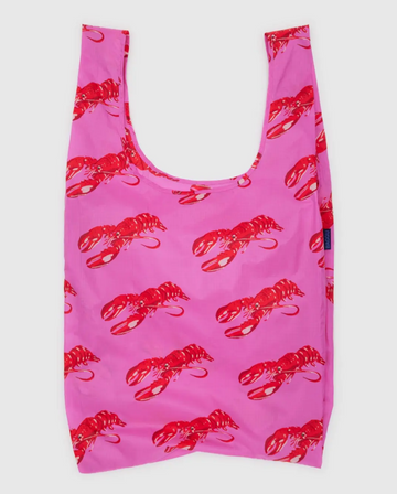 Big Baggu Reusable Bag in Pink Lobster