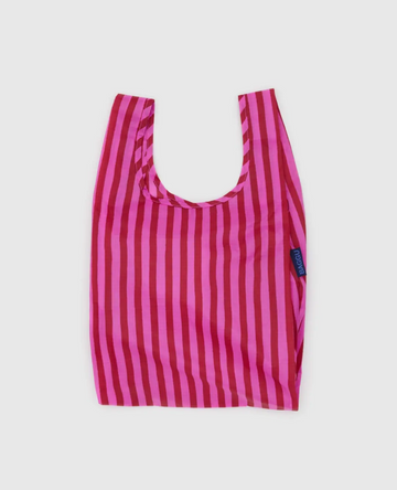 Baby Baggu in Pink & Red Painted Stripe