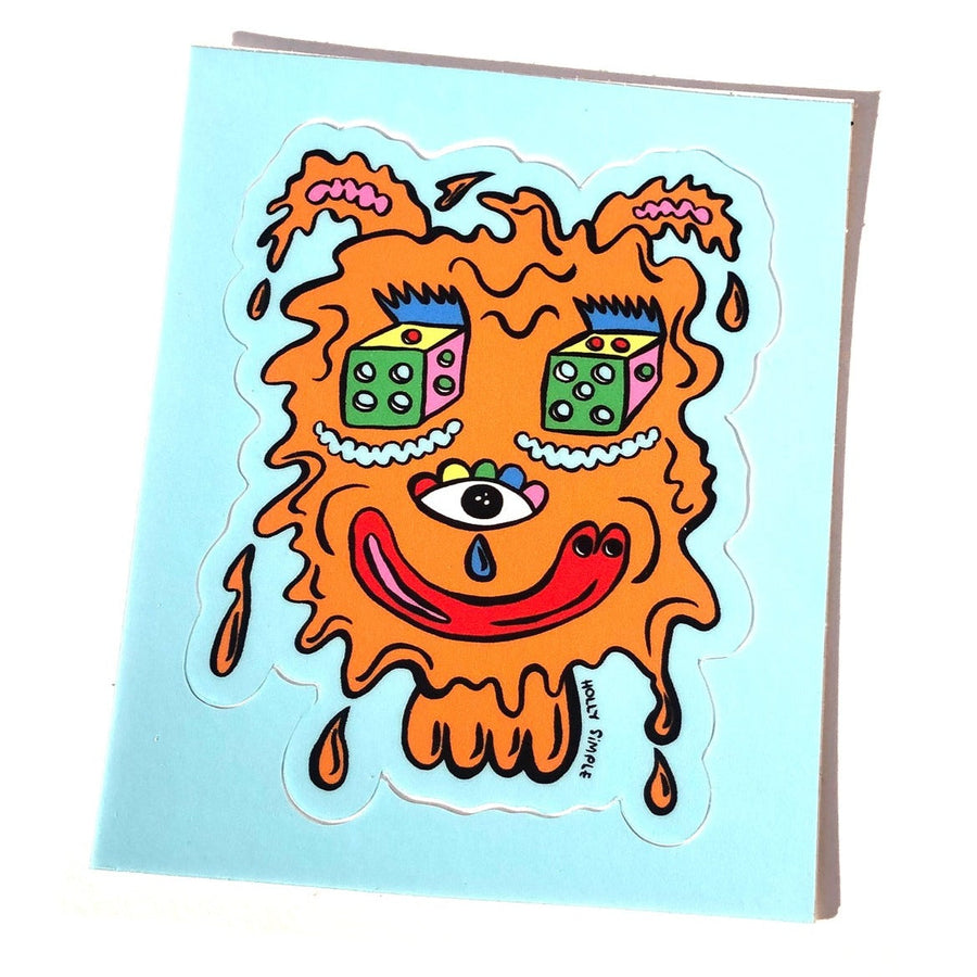 Drippy Teddy Sticker