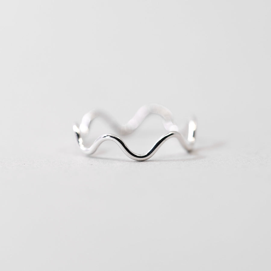 Wiggle Wavy Ring in Gold Filled or Sterling Silver