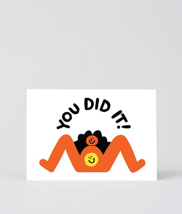 'you Did It!' Greetings Card