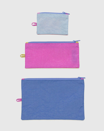 Flat Pouch Set in Vacation Colorblock