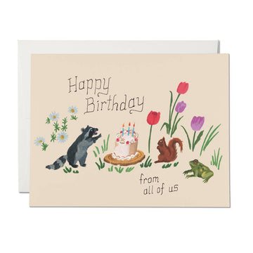 Birthday Critters Greeting Card