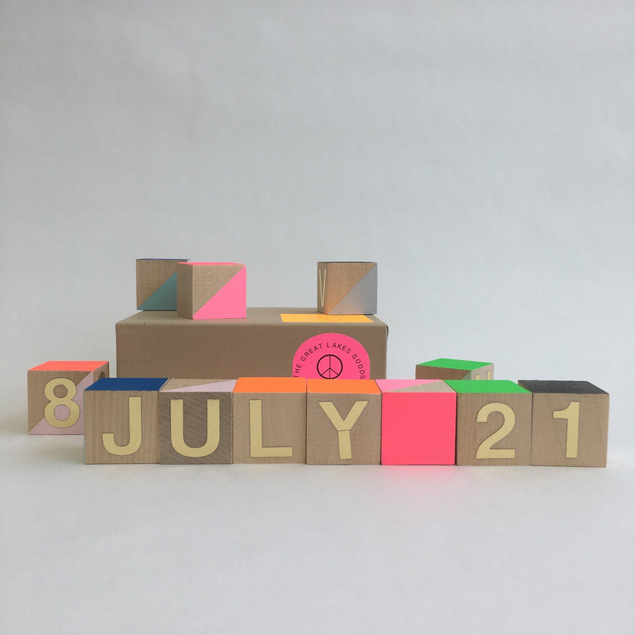 Months & Days Perpetual Block Calendar