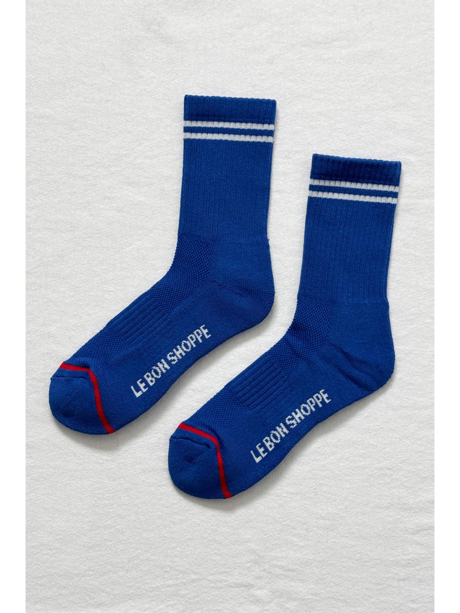 Boyfriend Socks in Cobalt