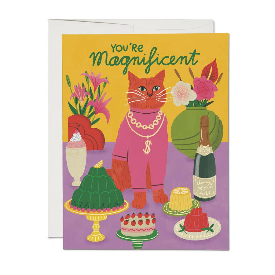 Magnificent Cat Friendship Card