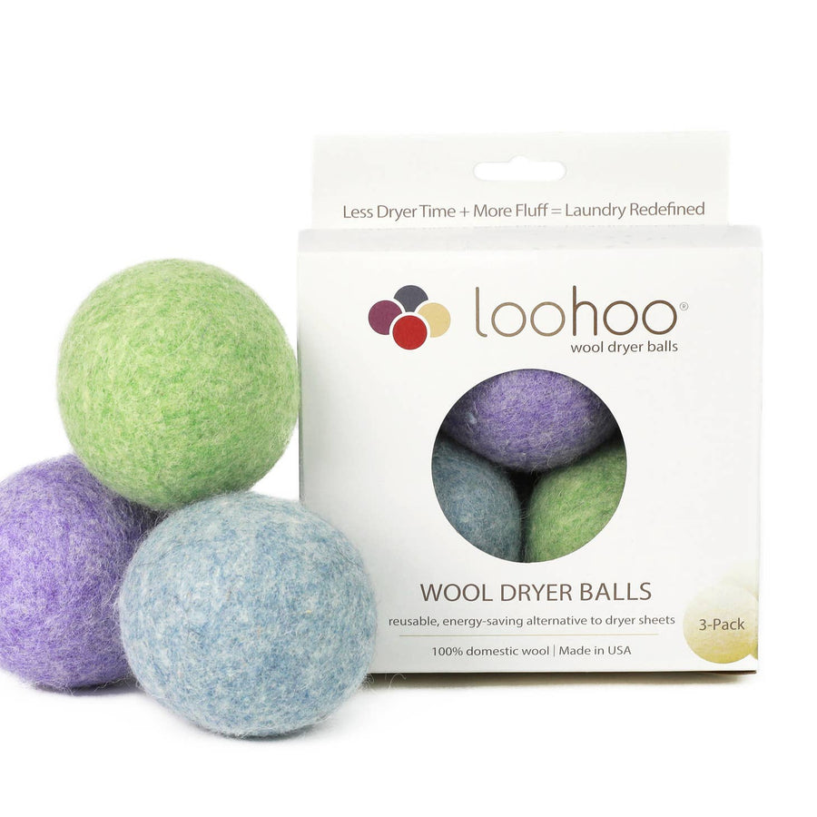 LooHoo Wool Dryer Balls Set of 3