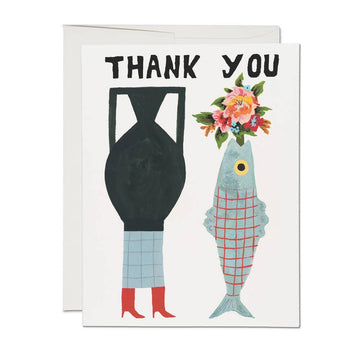 Vases Thank You Greeting Card