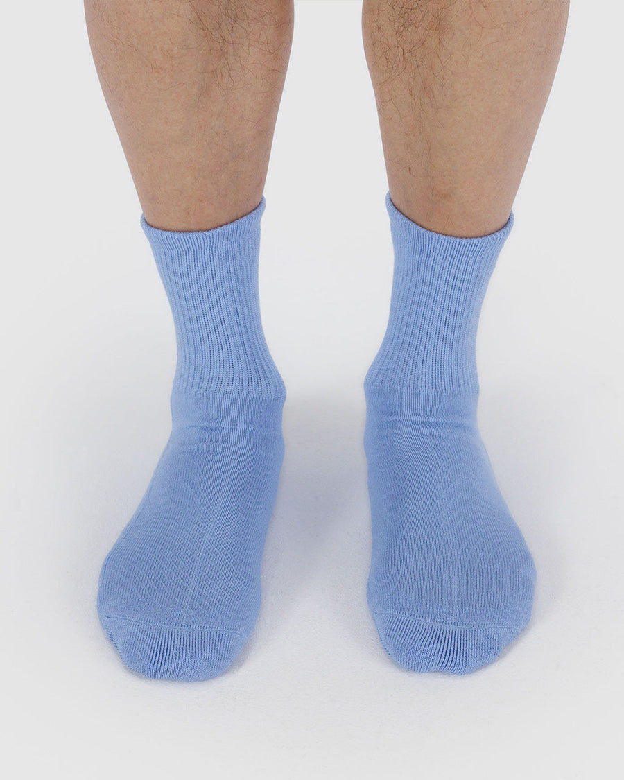 Ribbed Sock in French Blue