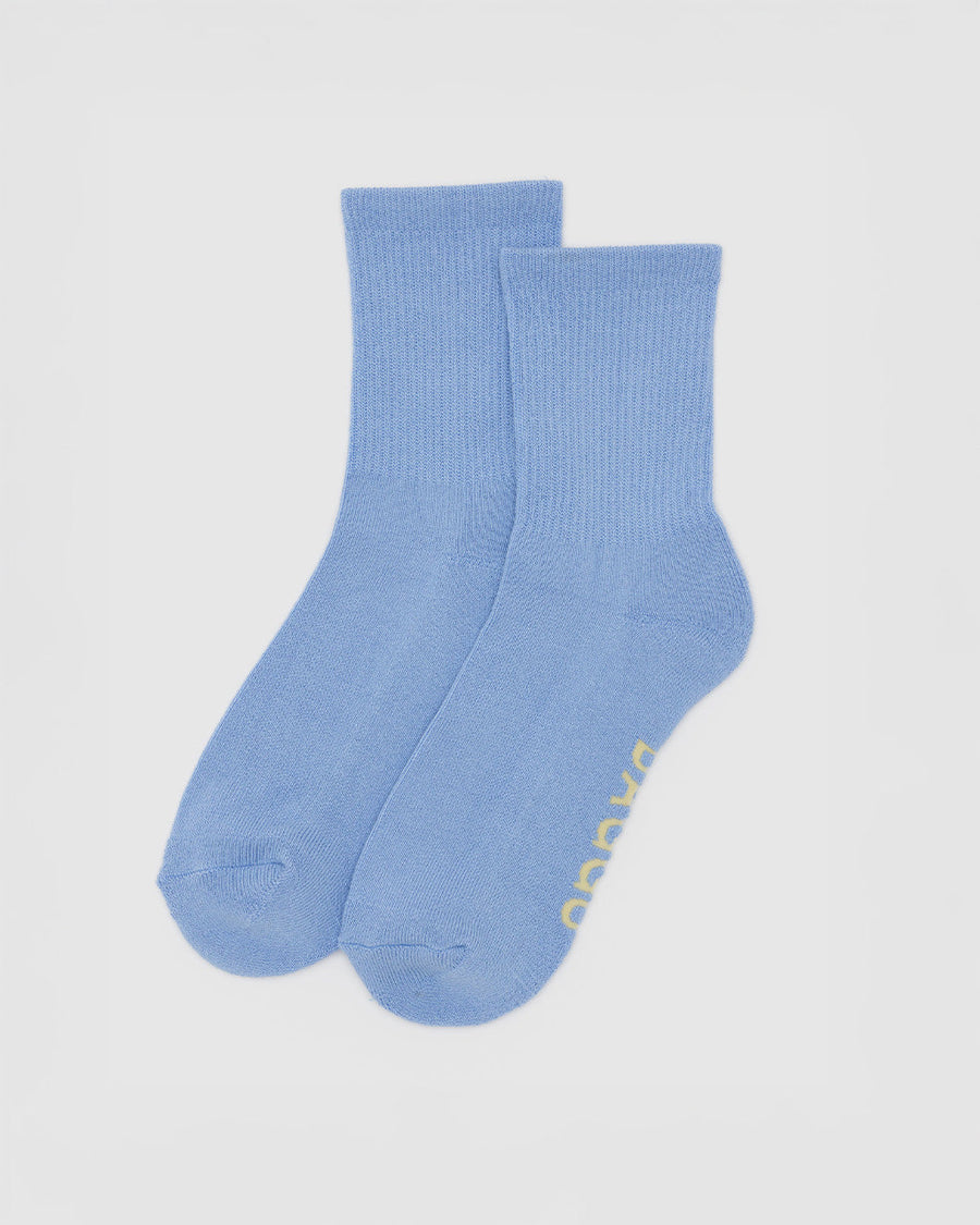 Ribbed Sock in French Blue