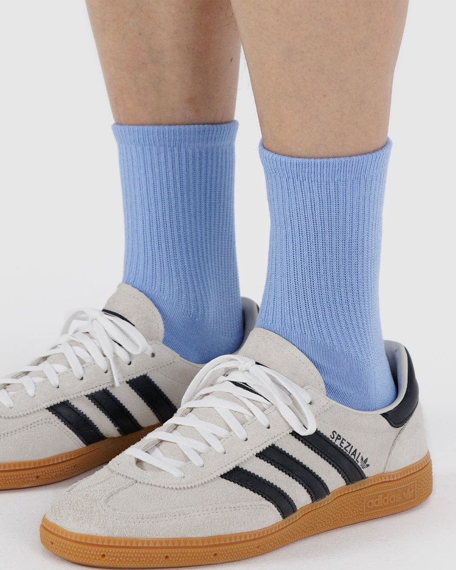 Ribbed Sock in French Blue