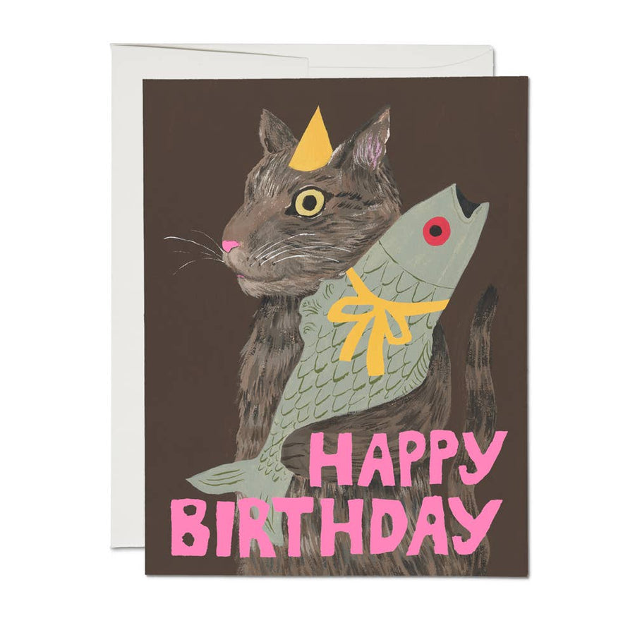 Cat's Delight Birthday Greeting Card