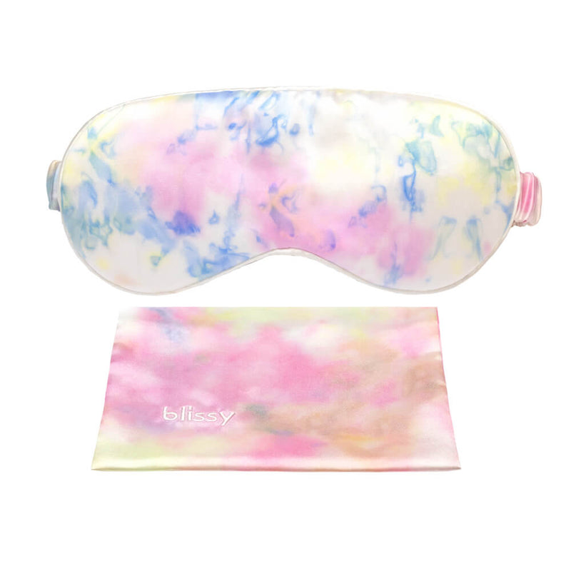 Sleeping Mask in Yellow Tie-Dye