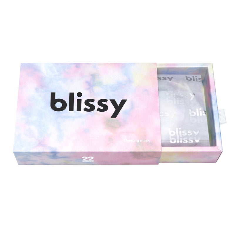 Sleeping Mask in Yellow Tie-Dye