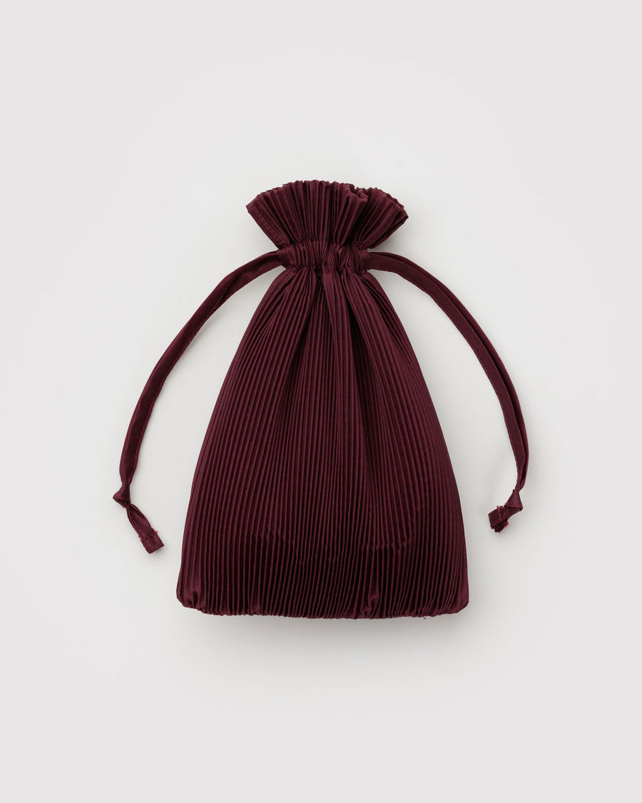 Pleated Baggu in Mahogany