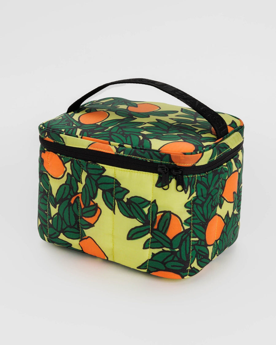 Puffy Lunch Bag in Yellow Orange Tree