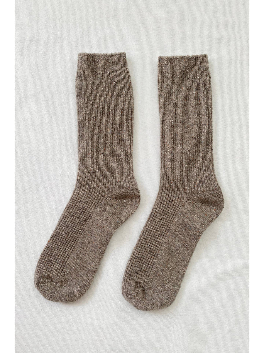 Winter Sparkle Socks in Nutmeg