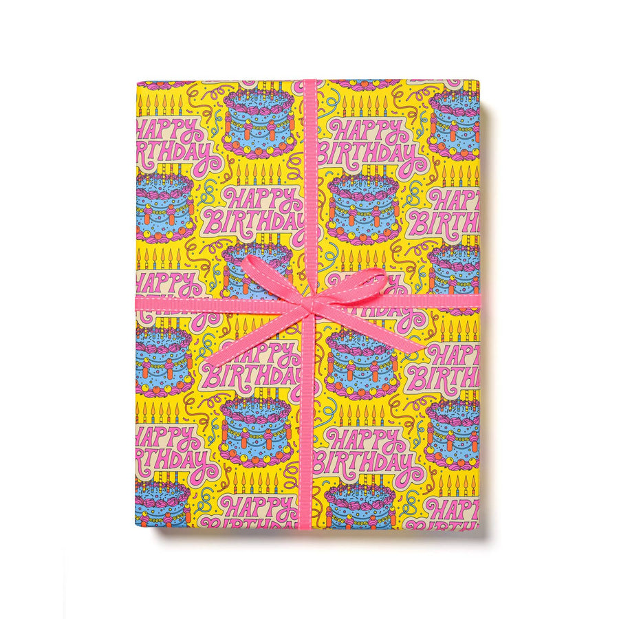 Cake and Confetti Birthday Wrapping Paper (in-store pickup only)