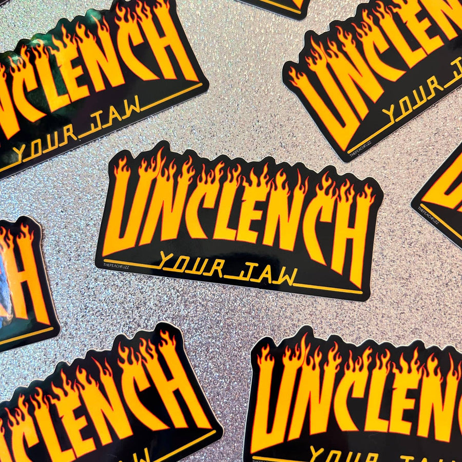 Unclench Your Jaw Sticker